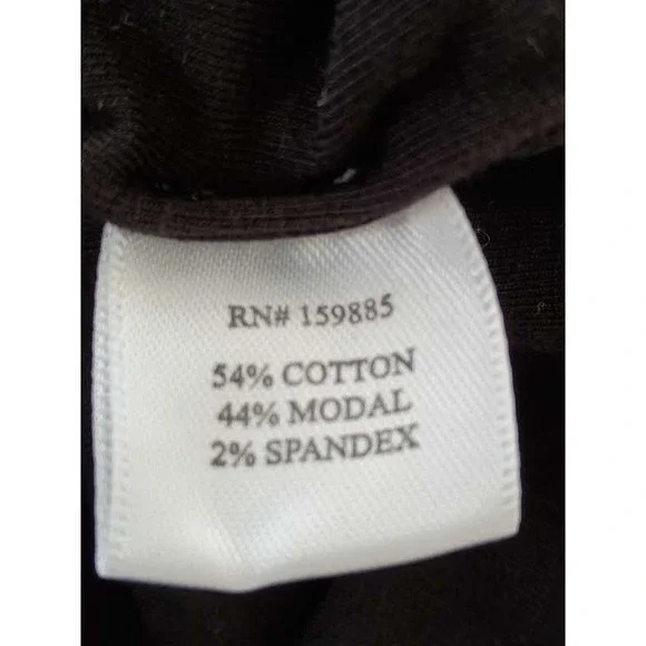 Bobi Los Angeles Black Cowl Neck Ruched Long Sleeve Mini Dress Small-Cotton Blnd - Picture 5 of 10